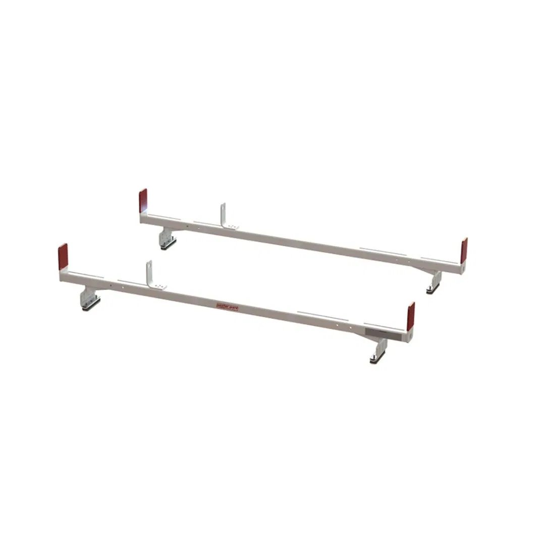 209-3-03 – WEATHERGUARD Ladder Rack, Gutter Mount Multi-Fit 12 Inch Height Set Of 2 Powder Coated White Aluminum Requ...